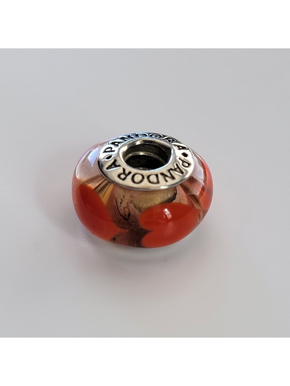 Pandora Murano Charm Ice Love Hearts #2582 - Picture 8 of 9